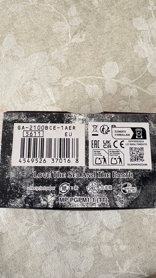 Casio GA2100BCE-1AER Negro Nuevo