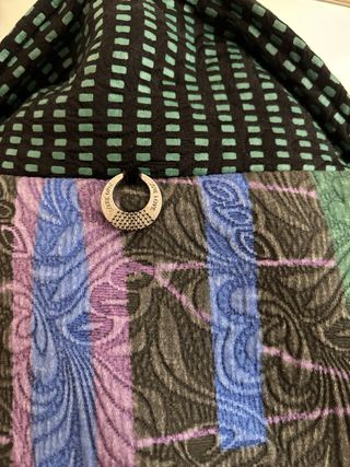 Cappotto Love Love damascato multicolor