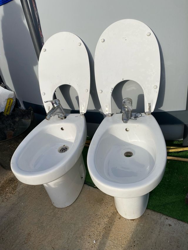 Bidets Cerámica Blancos (2 unidades)
