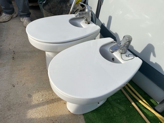 Bidets Cerámica Blancos (2 unidades)