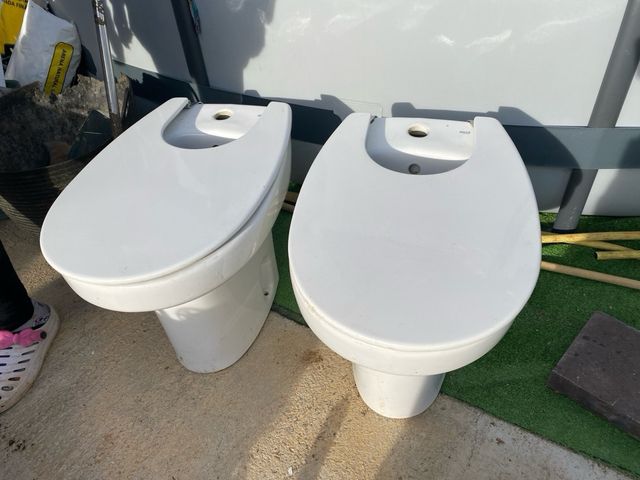 Bidets Cerámica Blancos (2 unidades)