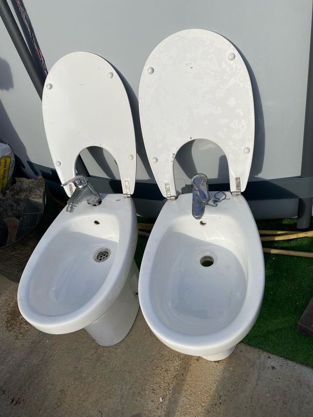 Bidets Cerámica Blancos (2 unidades)