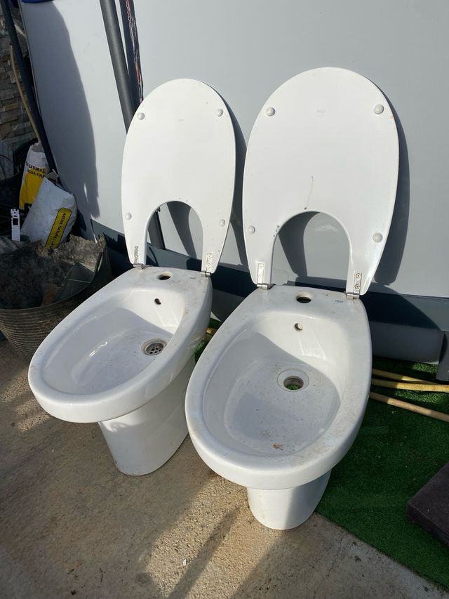 Bidets Cerámica Blancos (2 unidades)