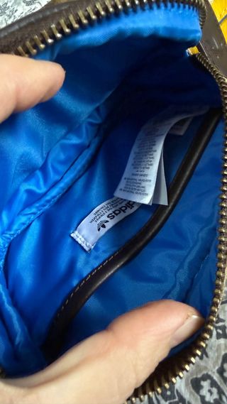 Mini borsa Adidas monogram marrone oro