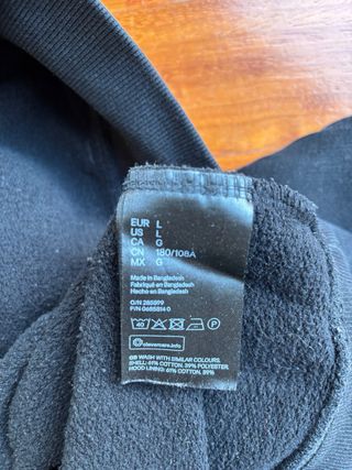 Felpa con cappuccio H&M nera taglia L