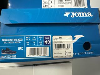 Zapatillas Fútbol Sala Joma Maxima Azul