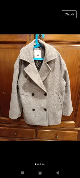 Cappotto donna grigio taglia XS