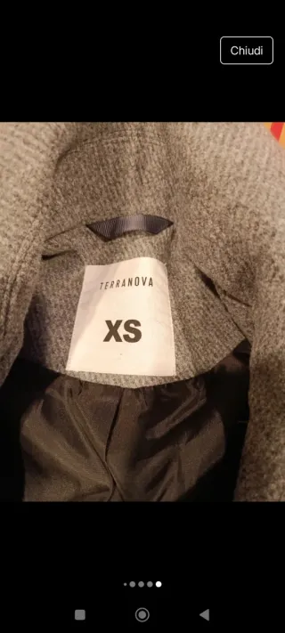 Cappotto donna grigio taglia XS