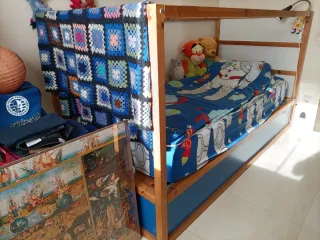 Cama individual 90x200cm kura ikea