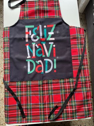 Delantal Navidad Feliz Navidad Multicolor