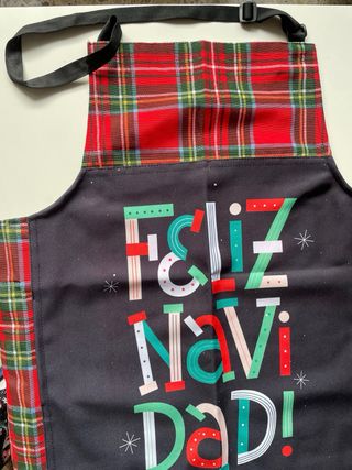 Delantal Navidad Feliz Navidad Multicolor