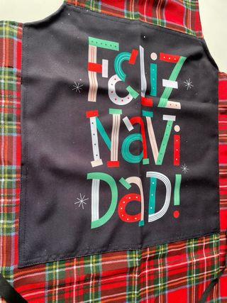 Delantal Navidad Feliz Navidad Multicolor