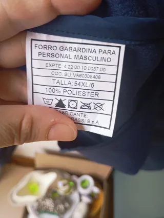 Gabardina Larga Ejército Aire Azul