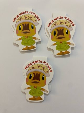Marcapáginas Animal Crossing Molly hecho a mano