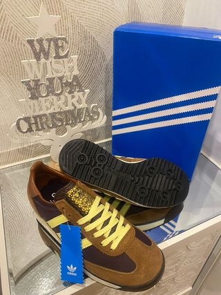 Zapatillas Adidas SL72 Marrones y Amarillas