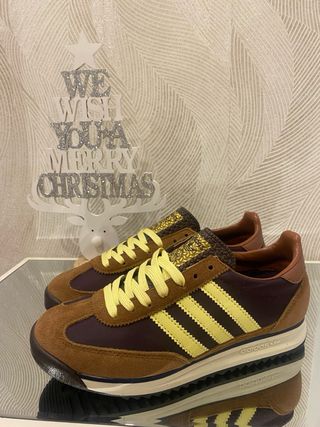 Zapatillas Adidas SL72 Marrones y Amarillas