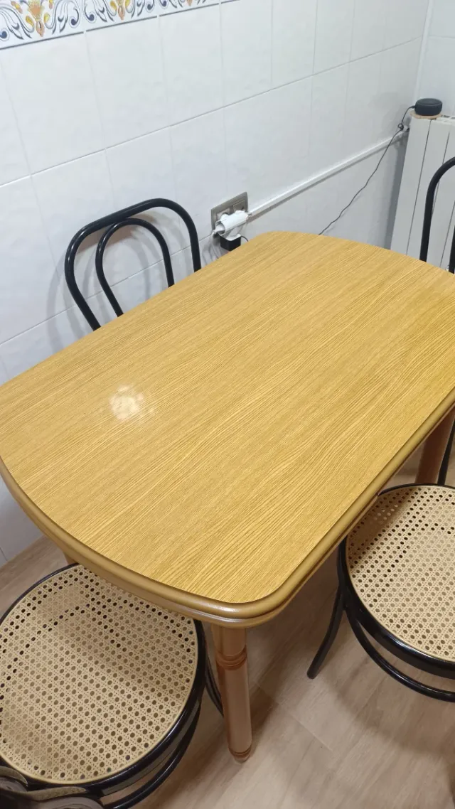 Mesa de cocina extensible madera