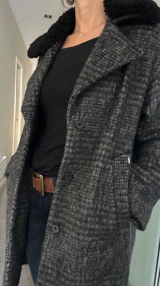 Abrigo lana IKKS multicolor mujer sin estrenar