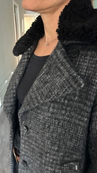 Abrigo lana IKKS multicolor mujer sin estrenar