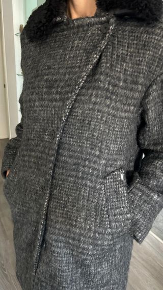 Abrigo lana IKKS multicolor mujer sin estrenar