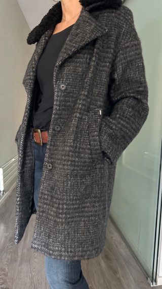 Abrigo lana IKKS multicolor mujer sin estrenar