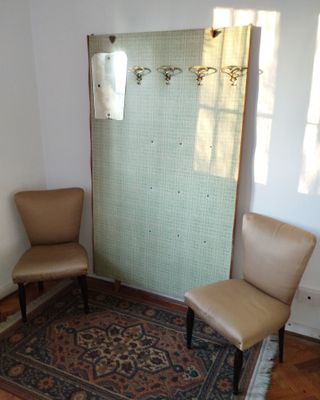 Appendiabiti e 2 poltroncine anni '40-'50