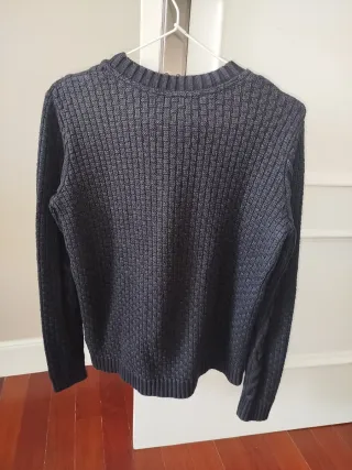 Jersey mujer negro trenzado