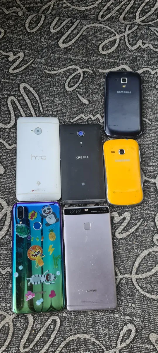 Lote de 6 Celulares HTC, Huawei, Samsung, Sony
