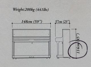 Piano acústico Kawai K2