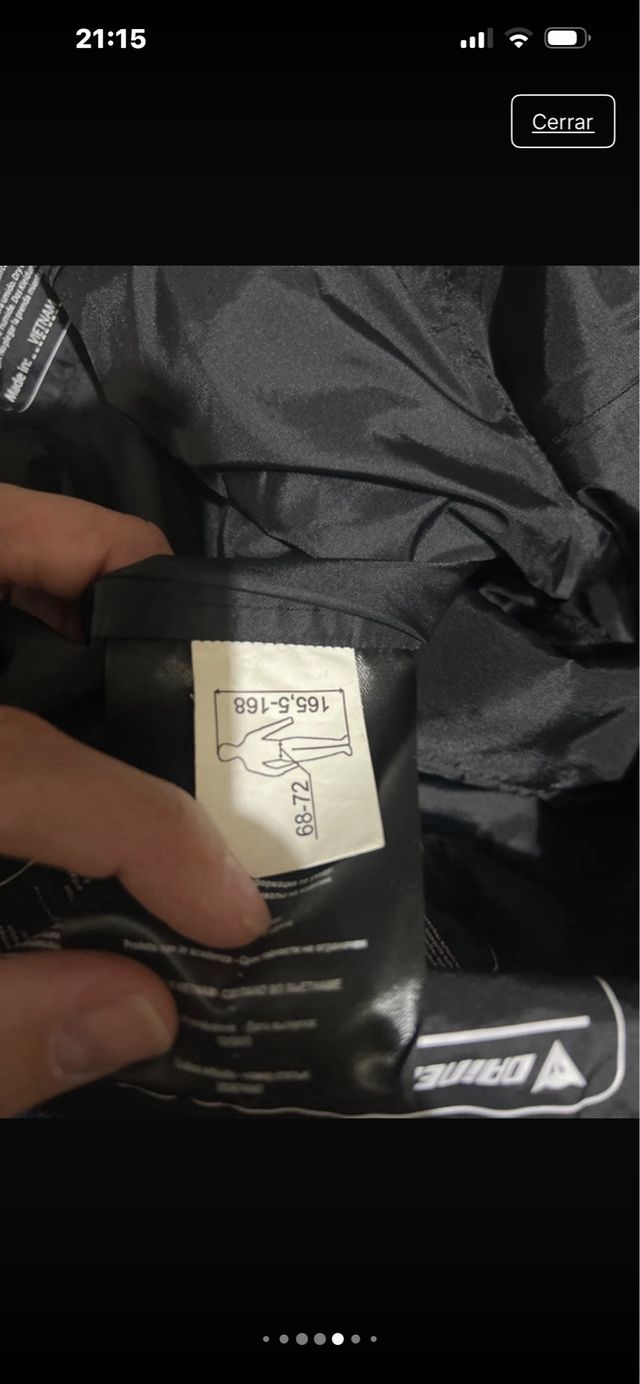 Pantalón Moto Cordura Dainese Negro Mujer