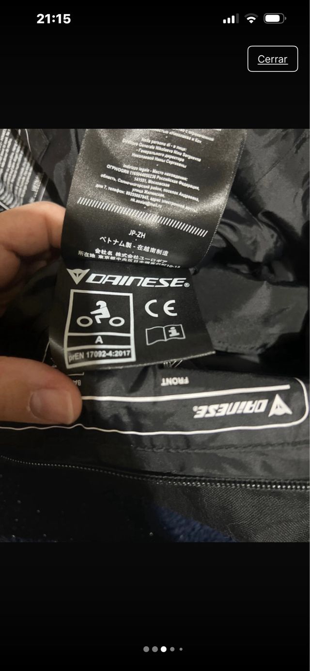 Pantalón Moto Cordura Dainese Negro Mujer