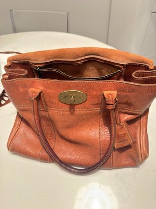 Bolso Mulberry Marrón Piel