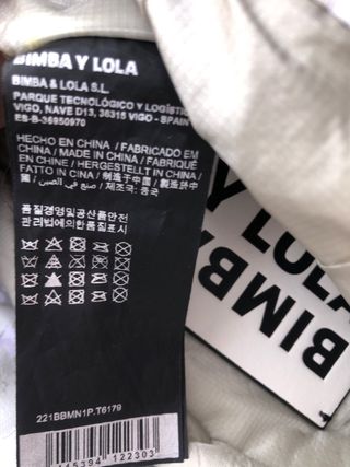 Bolso Bimba y Lola bandolera blanco multicolor