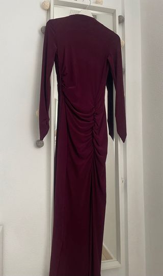 Vestido largo morado Zara Temporada 2025