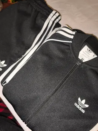 Chándal Adidas Negro y Blanco Talla M