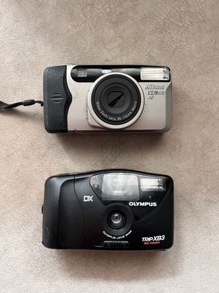 Fotocamere vintage Nikon e Olympus