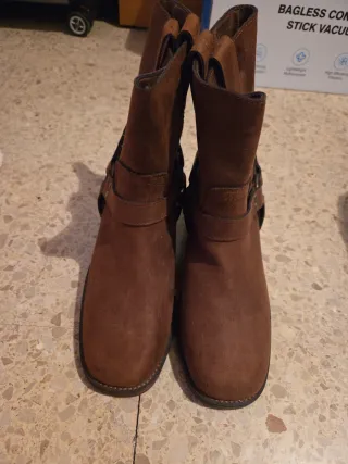 Botas de piel Nievas marrones