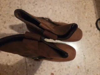 Botas de piel Nievas marrones