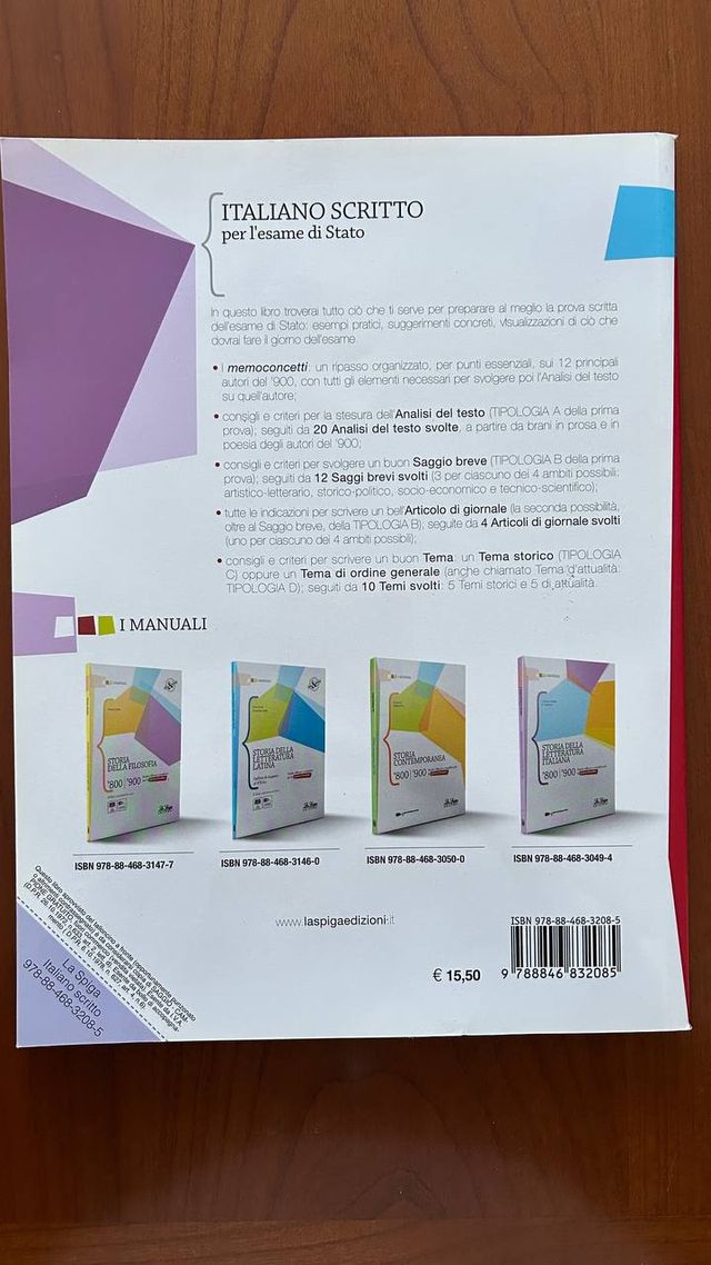 Italiano scritto per l'esame di stato. Per le S...