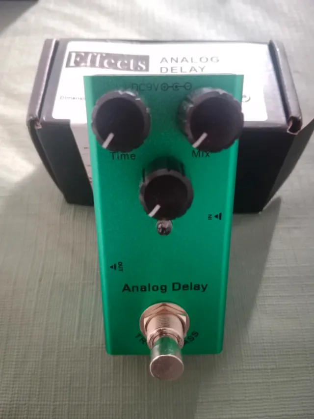 Pedal Guitarra Analog Delay Verde
