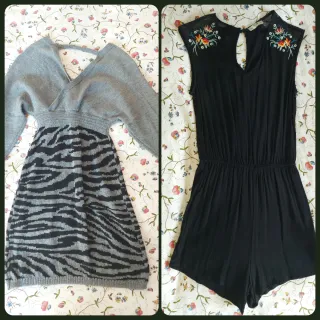 Pack 1 vestido y 1 mono corto