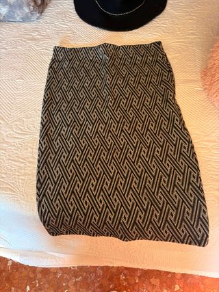 Falda estampada geométrica