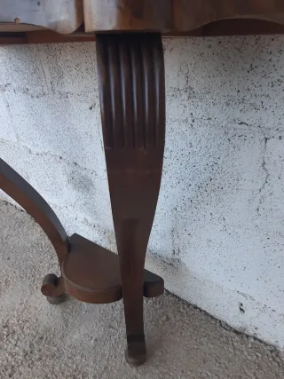 Mueble de entrada vintach de madera con cajón