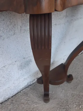 Mueble de entrada vintach de madera con cajón