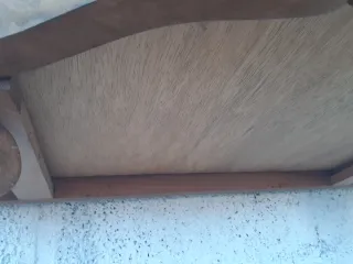 Mueble de entrada vintach de madera con cajón