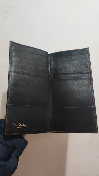 Billetera Pierre Cardin Mujer Vintage Negra