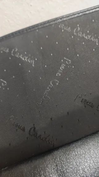 Billetera Pierre Cardin Mujer Vintage Negra