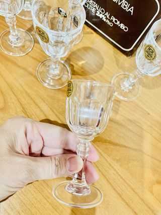 Set 6 Calici Cristallo RCR Piombo Nuovi