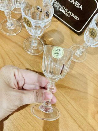 Set 6 Calici Cristallo RCR Piombo Nuovi