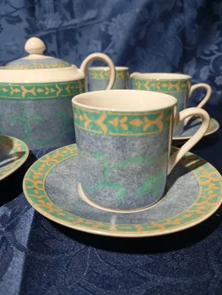 Set 6 Tazzine Caffè con Zuccheriera